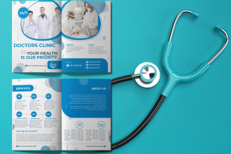 design medical homecare health  postcard brochure or flyers