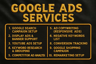 setup high converting google ads, youtube ads and performance max campaigns