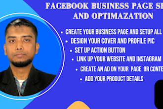 do facebook business page setup and optimization
