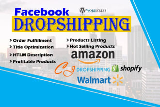 enhance facebook marketplace dropshipping product listing and shopify promotion