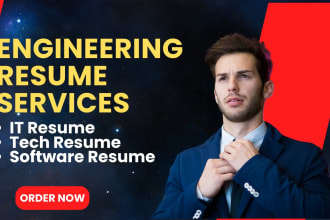 write standard software, engineering, IT, business resume,
