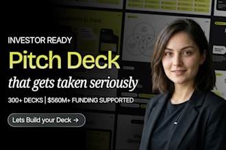 design investor pitch deck for your startup and fundraising