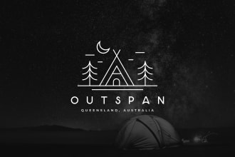 do minimalist line art logo design