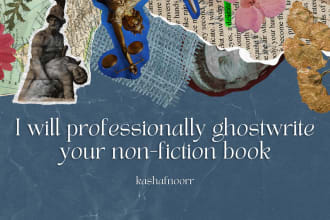 professionally ghostwrite your nonfiction book or ebook