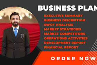 prepare a complete business plan for startup