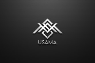 design a unique luxury elegant name logo