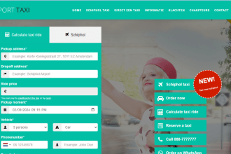create a limousine, chauffeur, and taxi booking website