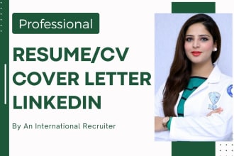 deliver ats, federal, tech, nursing, medical, and executive resume cover letter