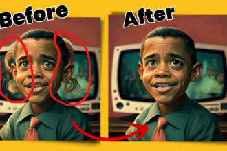 correct mistakes, and retouch, enhance ai generated images