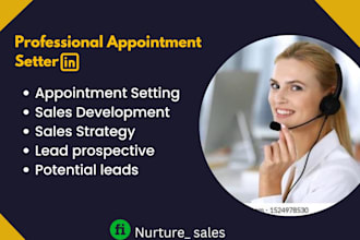 be your linkedin b2b sales manager and appointment setter