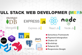 develop mern stack web application and bug fix