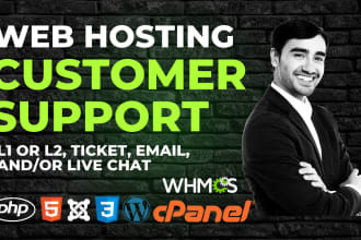 be a support agent for your web hosting company