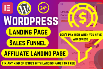 create a stunning modern wordpress sales funnel landing page