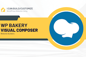 build and customize website using wpbakery visual composer