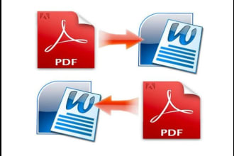 convert word to PDF and PDF to word