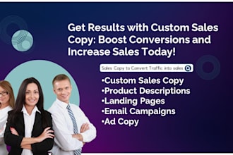 write as sales copywriter to boost sales funnel copy for sales page and emails