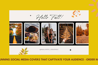 custom social media cover design  fb, twitter, linkedin