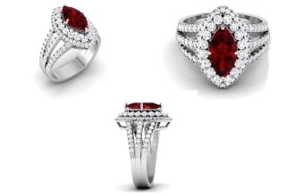 3d cad design jewelry with HD quality rendering