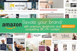 design amazon brand store and ebc for you