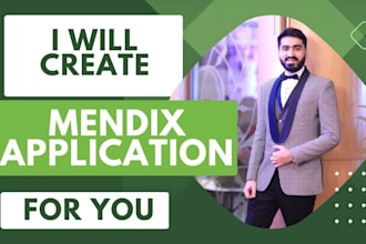 create an application and website using a low code platform called  mendix