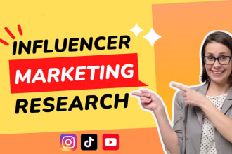 find instagram influencer research, tiktok and youtube for influencer marketing