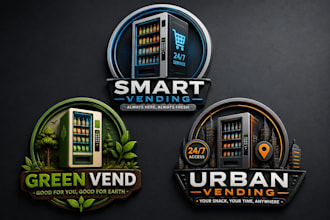 design any type of vending machine logo