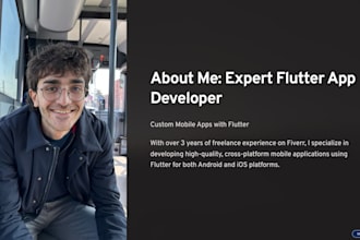 develop your app using flutter and firebase or other custom backend options