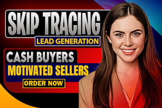 do real estate cash buyers, motivated sellers at your area with skip tracing