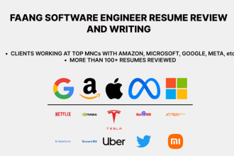 review and edit your resume as a faang software engineer