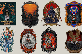 create custom illustration designs for your merch