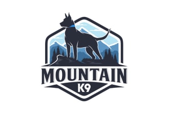 design modern dog pet care or animal logo