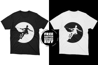 clothing design and graphic t shirt design on my silhouette style