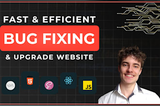 fix any nextjs, react or vanilla bug on your website fast