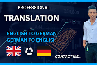 translate english to german translation or translate german to english