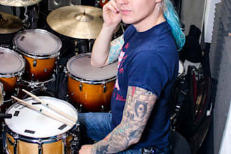 record modern drums for your pop song