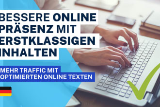 create high quality online texts for more traffic and SEO efficiency