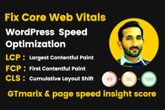 improve core web vitals and wordpress page speed issues