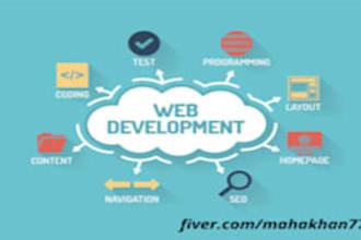 develop your website using core PHP, laravel react