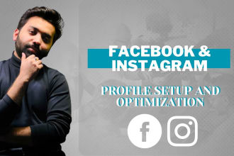 setup and optimize your facebook, linkedin and instagram pages