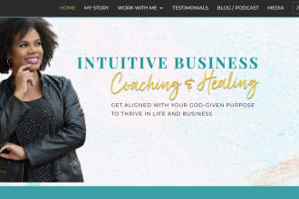 life coaching website, life coach website, online consulting website for coach