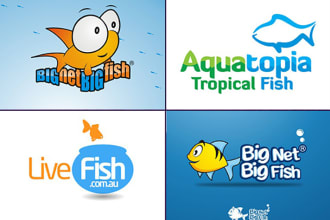 design beautiful fishing logo with source file for you