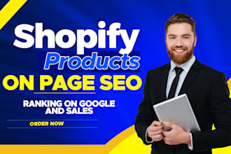 shopify products on page SEO or ranking on google and sales