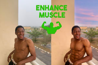 digitally bulk up and enhance your body using photoshop