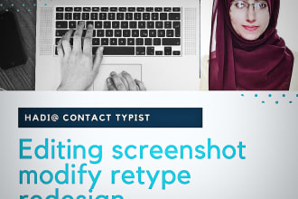 do manually retype documents modify redesign  in 12 hours