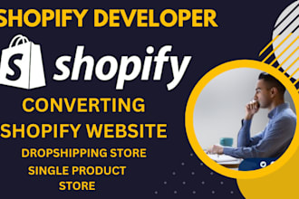 create single product shopify store and stunning shopify dropshipping store
