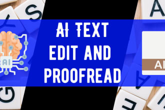 proofread and edit ai generated text content like articles and stories