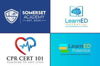 do education logo for school, college, university