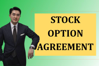 draft stock option agreement for you