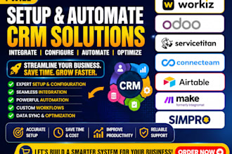 setup workiz odoo crm servicetitan connecteam automation airtable makecom simpro