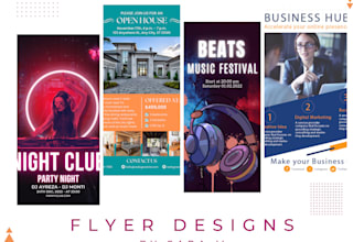 do business, event poster or flyer design in 24 hours